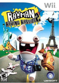 Rayman Raving Rabbids 2 Wii US box art